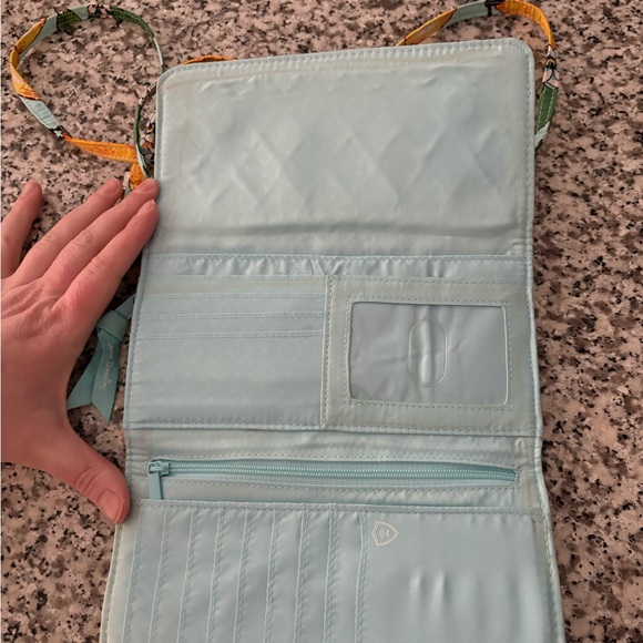 Vera Bradley Lemon Grove Wristlet/Crossbody Wallet - Picture 2 of 3